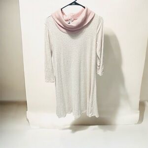 Chic Light Pink Long Sleeve Dress